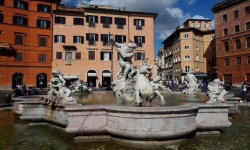 Zdjcie WOCHY / Lacjum / Plac Navona, Rzym / Fontanna Neptna