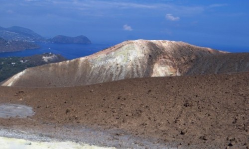 Zdjcie WOCHY / Wyspy Liparyjskie / Vulcano / panorama wyspy ze szczytu wulkanu