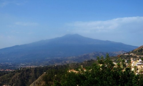 Zdjcie WOCHY / Sycylia / Taormina / Etna widok z Taorminy