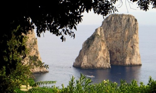 Zdjęcie WłOCHY / Kampania / Capri / przybrzeżna skała