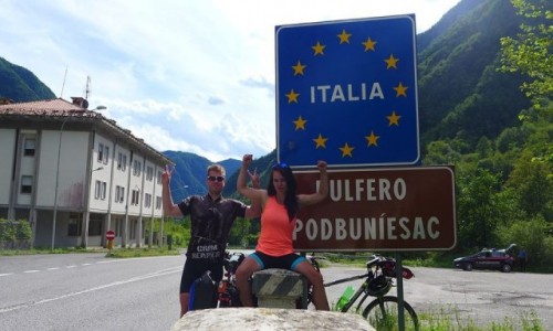 Zdjecie WOCHY / - / Granica Sowenii i Woch / Rowerem przez Europ. 16 dni, 5 krajw, 1500 km. Dojechalimy z Polski do Woch!