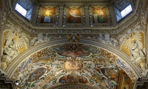 Zdjęcie WłOCHY / Lombardia / Bergamo / Sufitowy majstersztyk