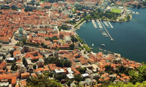 Zdjecie WOCHY / Brunate (672 m) / Stacja kolejki linowej / Panorama Como