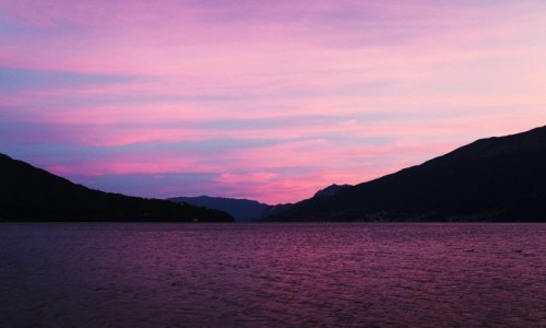 Zdjcie WOCHY / Lombardia / Domaso / Zmierzch