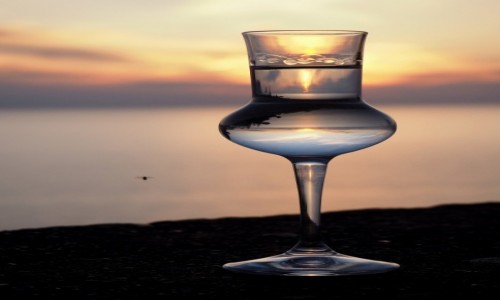 Zdjecie WOCHY / LiguriaCinque Terre / Corniglia / Grappa o zachodzie soca