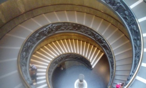 Zdjęcie WłOCHY / Rzym / Muzeum Watykanskie-wyjscie / Schody