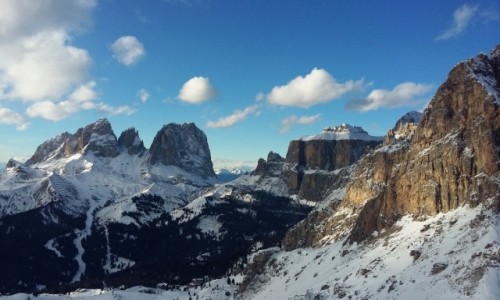 Zdjcie WOCHY / Dolomity / Val di Fassa / zimowy krajobraz