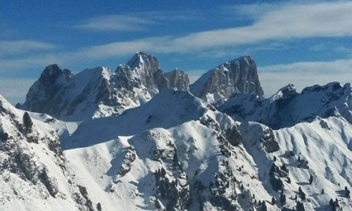 Zdjcie WOCHY / Dolomity / Val di Fassa / zimowy krajobraz