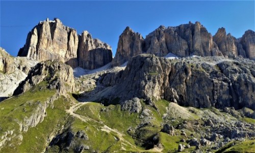 Zdj�cie W�OCHY / alpy /  w drodze na Piz Boe / Dolomity