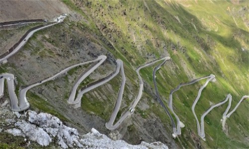 Zdjecie WOCHY / alpy / Przecz Stelvio   / droga na przecz  Stelvio