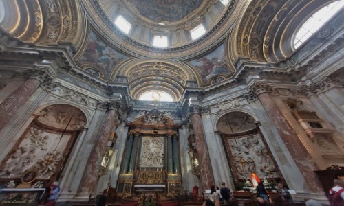 Zdjęcie WłOCHY / Rzym. / Piazza Navona. / Kościół św. Agnieszki w Agone - wnętrze.
