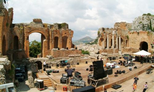 Zdjecie WOCHY / Sycylia / Taormina / Amfiteatr z widokiem na Etn