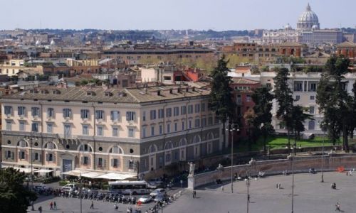 Zdjęcie WłOCHY / Lazio / Rzym/Piazza del Popolo / W stronę Watykanu przed Wielkanocą