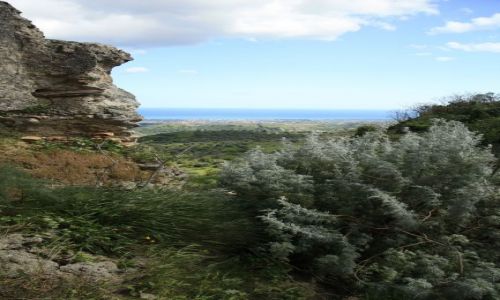Zdjecie WłOCHY / południe Włoch / droga z Gerace do Locri / Calabria - widok z Gerace na Locri