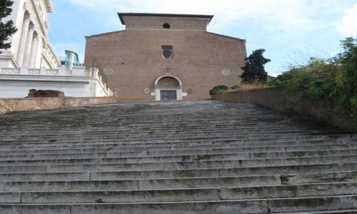 Zdjęcie WłOCHY / Rzym / Bazylika Santa Maria in Aracoeli  / stopieńki