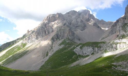 Zdjecie WłOCHY / Dolomity / . / widok z przełęczy Forca Rossa