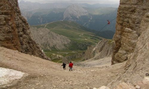 Zdjcie WOCHY / Dolomity / Sas Pardoi / Szlak do Canazei