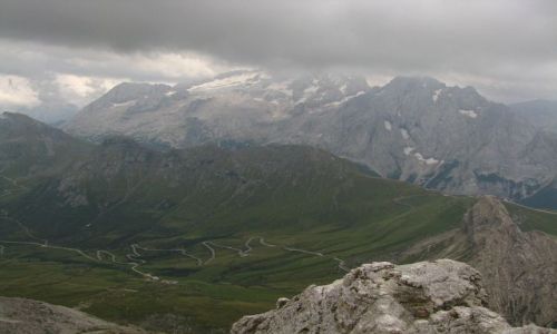 Zdjcie WOCHY / Dolomity / Sas Pardoi / Widok z Sas Pardoi