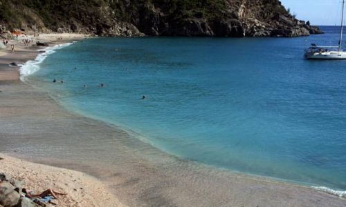 Zdjcie WYSPY KARAIBSKIE / Gustavia / St. Barts / Shell Beach