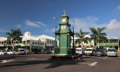 Zdjęcie WYSPY KARAIBSKIE / - / Saint Kitts i Nevis / Saint Kitts  / wiktorianski zegar
