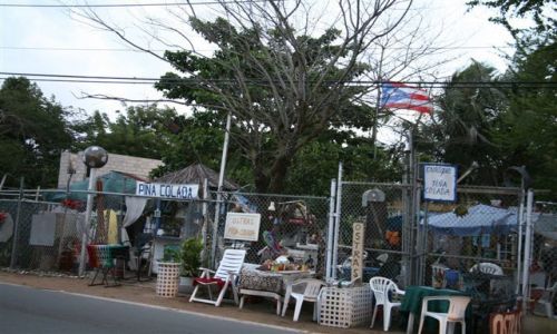 Zdjecie WYSPY KARAIBSKIE / Puerto Rico / Portoryko / Vacia Talega / Przydronyo - plaowy pina colada bar