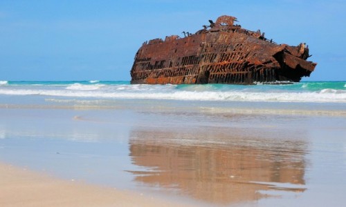 Zdjecie WYSPY ZIELONEGO PRZYLDKA / Boa Vista / Wybrzea wyspy / Wrak na play Boa Vista