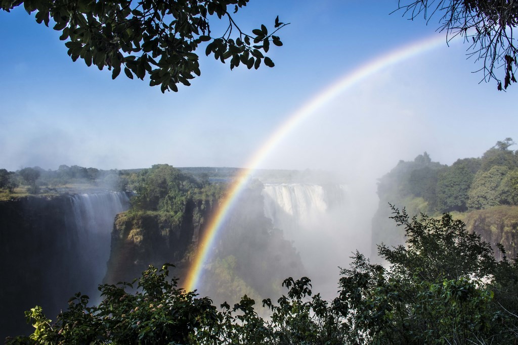 Zdjęcia: Victoria Falls, Victoria Falls, Tęcza nad Wodospadami Victorii , ZIMBABWE Zdjęcia: Victoria Falls, Victoria Falls, Tęcza nad Wodospadami Victorii , ZIMBABWE