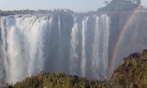 Zdjecie ZIMBABWE / P.  zachodnie Zimbabwe / Wodospady Wiktorii / Moc wodospadu