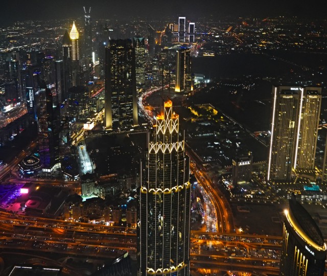 Zdj�cia: Burj Khalifa, widok z 555 m, Dubaj, P� kilometra ni��j, ZJEDNOCZONE EMIRATY ARABSKIE