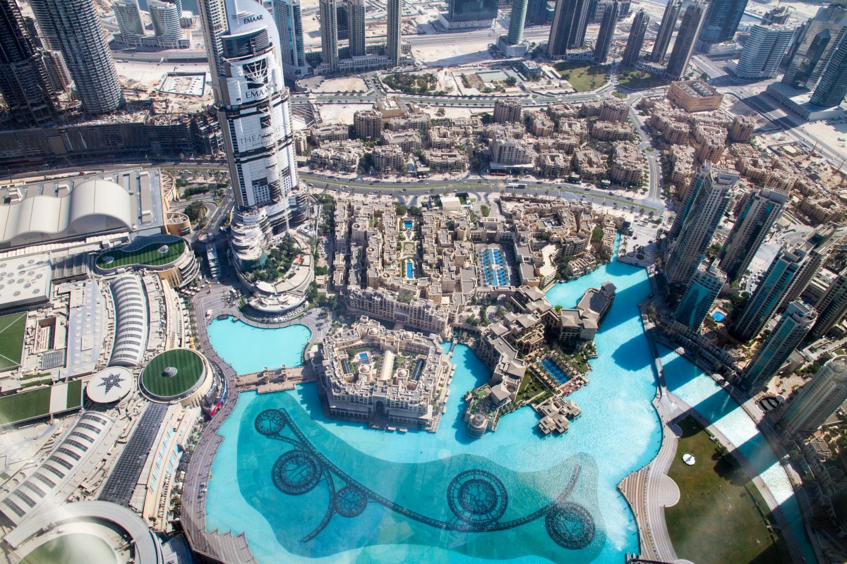 Zdjęcia: Dubai, Dubai, Widok z Burdj Khalifa, ZJEDNOCZONE EMIRATY ARABSKIE Zdjęcia: Dubai, Dubai, Widok z Burdj Khalifa, ZJEDNOCZONE EMIRATY ARABSKIE