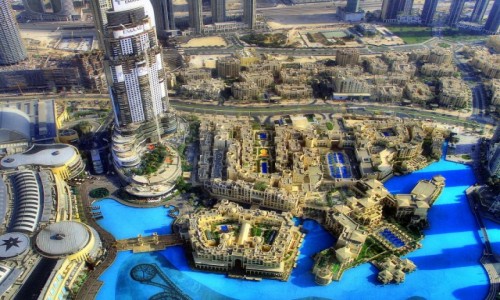 Zdjecie ZJEDNOCZONE EMIRATY ARABSKIE / - / Dubaj / Widok na fontanne