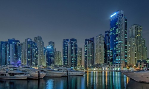 Zdjcie ZJEDNOCZONE EMIRATY ARABSKIE / Dubaj / Dubaj / Dubaj noc
