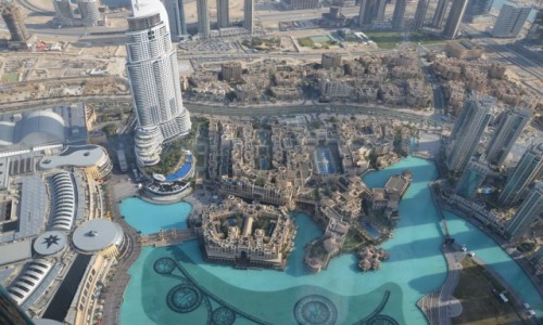 Zdjecie ZJEDNOCZONE EMIRATY ARABSKIE / Dubaj / Platforma widokowa  / Widok z Burj Khalifa
