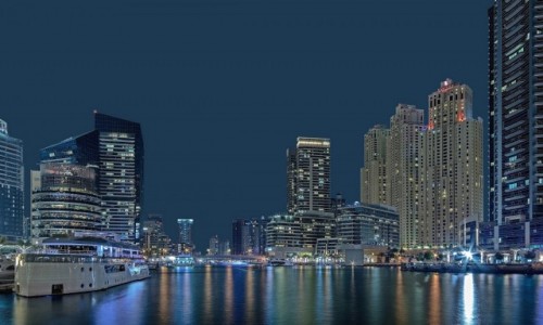 Zdjcie ZJEDNOCZONE EMIRATY ARABSKIE / Dubaj / Dubaj / Dubaj noc