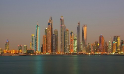 Zdjecie ZJEDNOCZONE EMIRATY ARABSKIE / Dubaj / Dubaj / Dubaj noc
