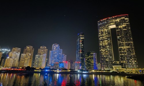 Zdjcie ZJEDNOCZONE EMIRATY ARABSKIE / - / Dubaj  / Przepikny Dubai noc 